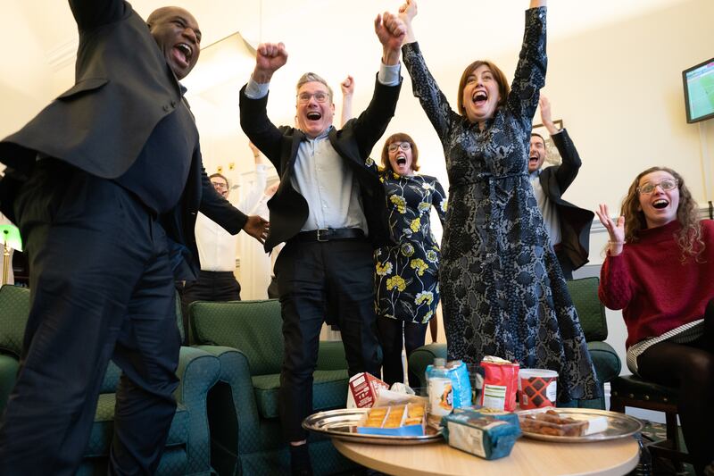 Leader of the House of Commons, Lucy Powell (right) said: ‘Thankfully the former prime minister made a big misjudgment for the Tory party, but a good decision for the country’