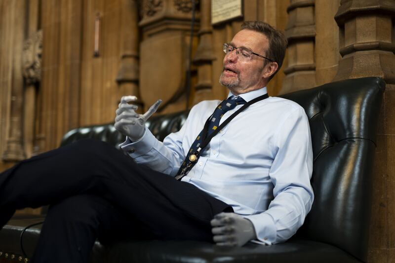 Craig Mackinlay during an interview with the PA news agency in the Palace of Westminster after he returned to the House of Commons