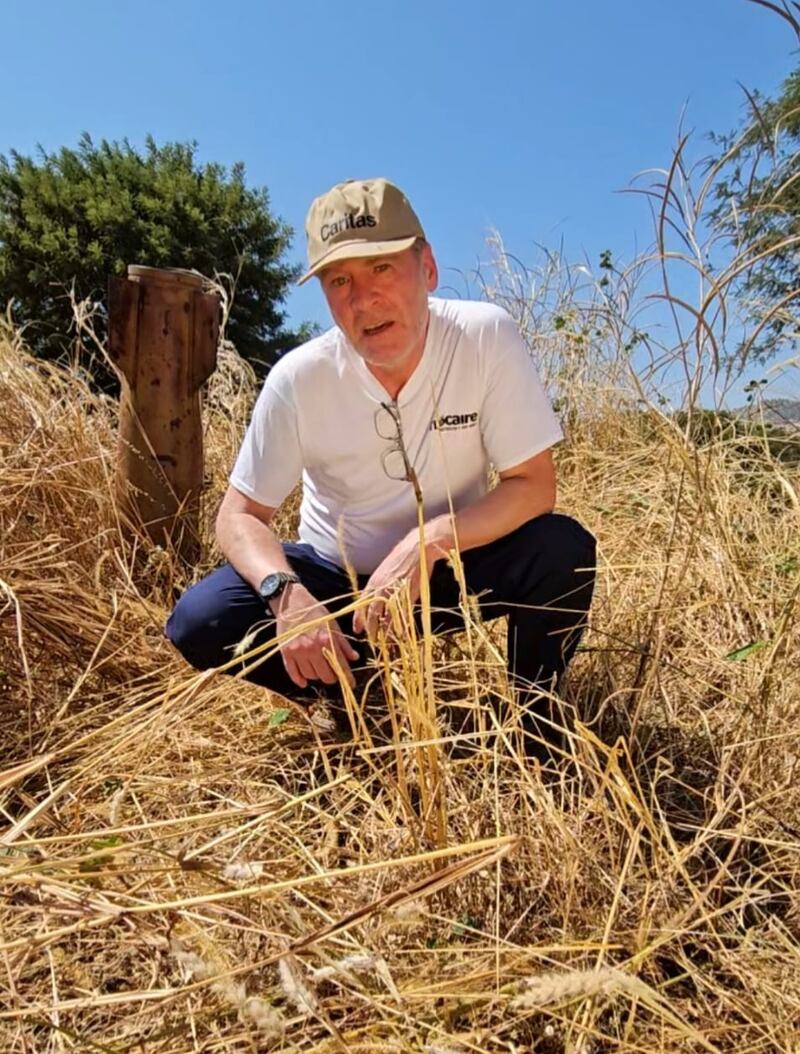 Trócaire's David O'Hare pictured on his recent trip to Sudan