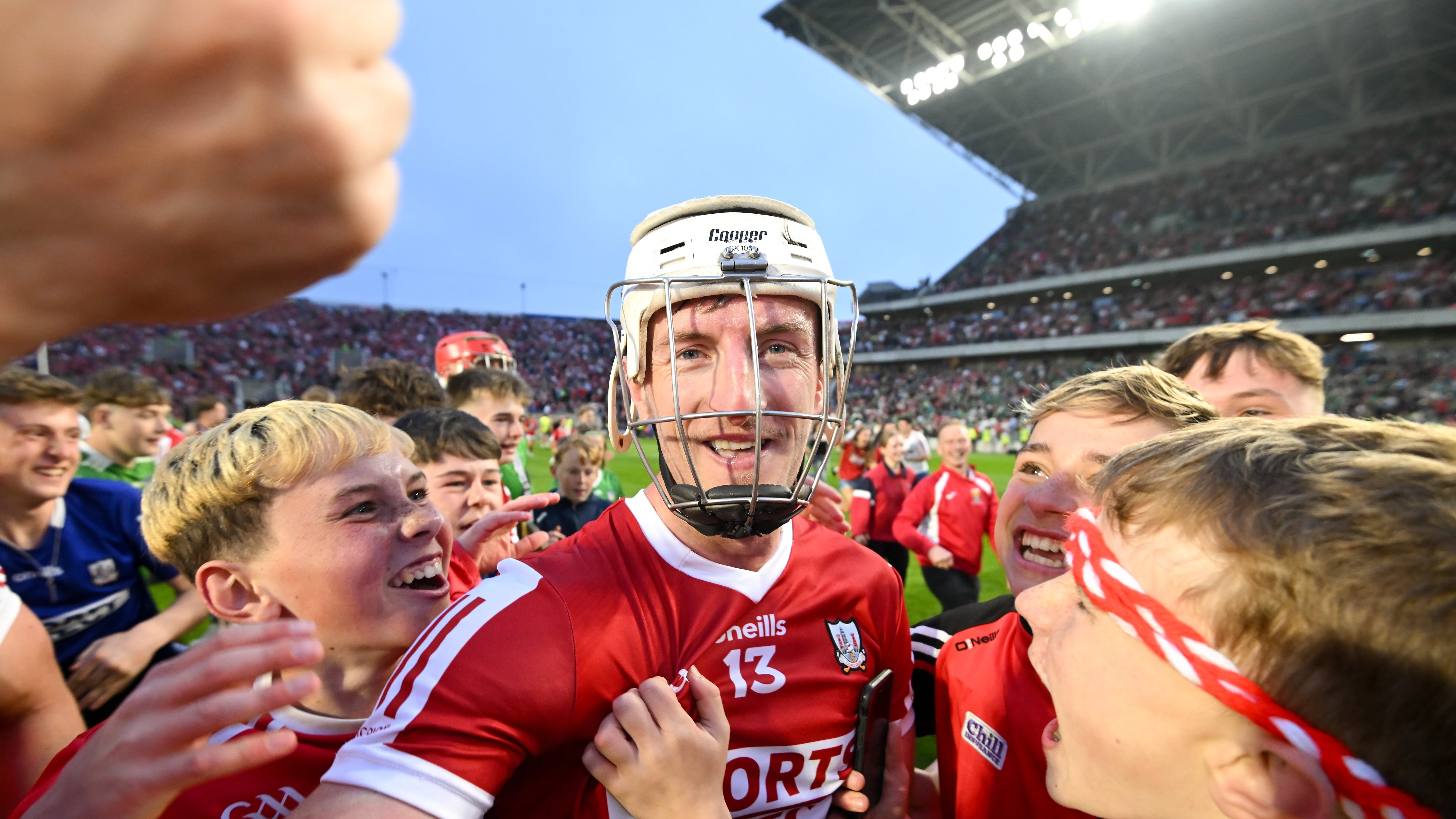 atrick Horgan of Cork is congratulated by supporters after the Munster GAA Hurling Senior Championship Round 3 match between Cork and Limerick at SuperValu Páirc Ui Chaoimh in Cork. Photo by Stephen McCarthy/Sportsfile