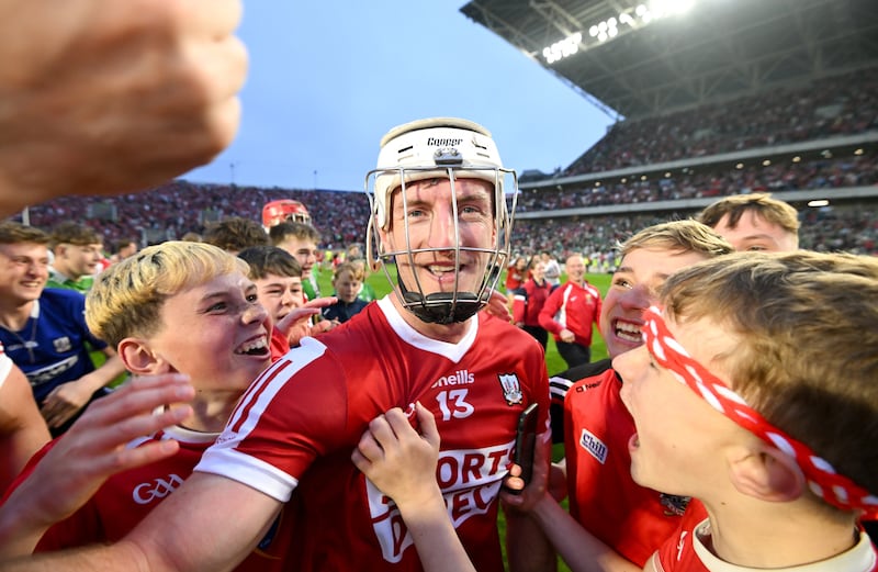atrick Horgan of Cork is congratulated by supporters after the Munster GAA Hurling Senior Championship Round 3 match between Cork and Limerick at SuperValu Páirc Ui Chaoimh in Cork. Photo by Stephen McCarthy/Sportsfile