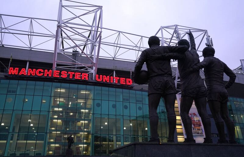 A view outside Manchester United's Old Trafford