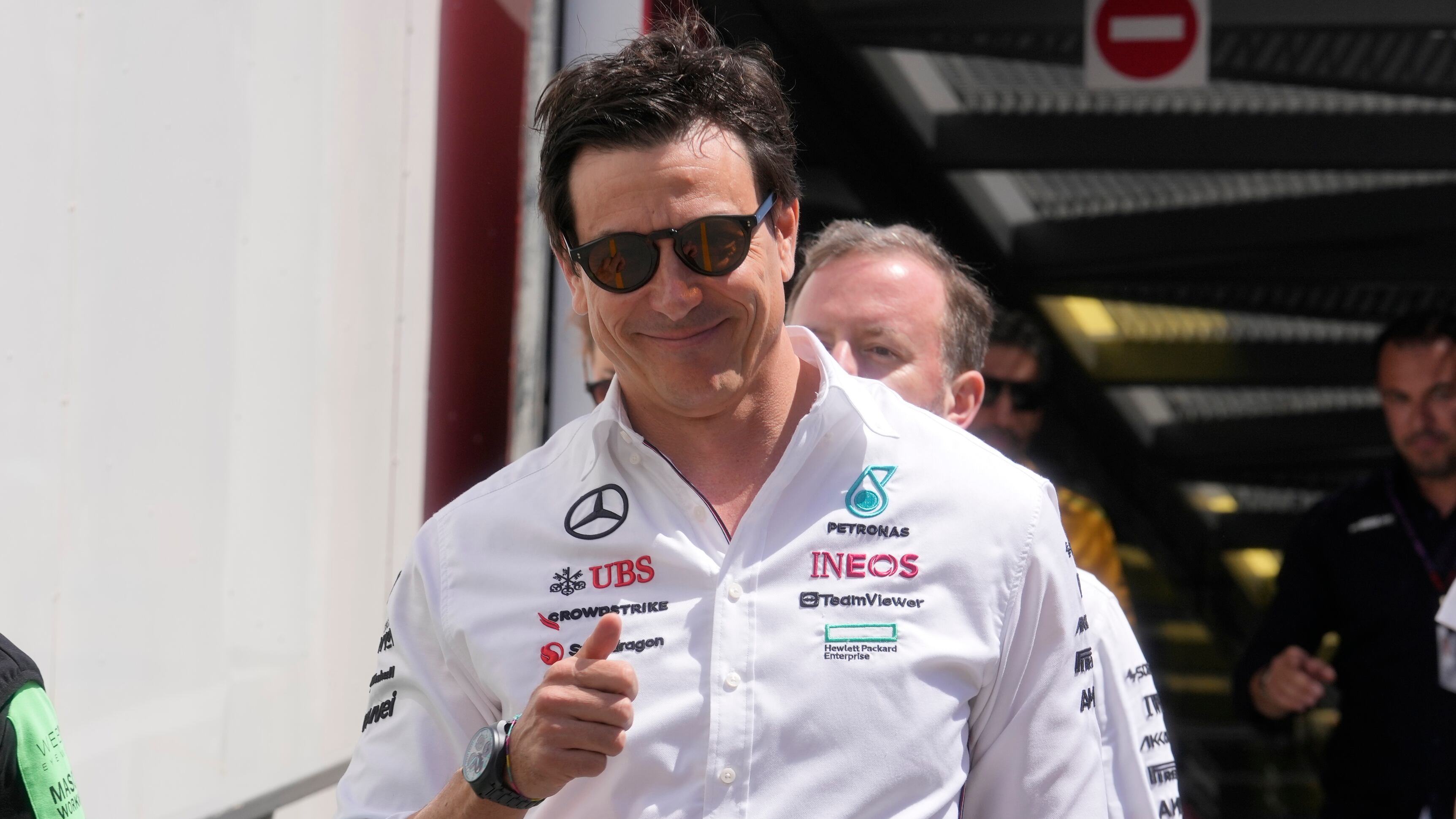 Mercedes boss Toto Wolff at the Canadian Grand Prix (AP Photo/Luca Bruno)