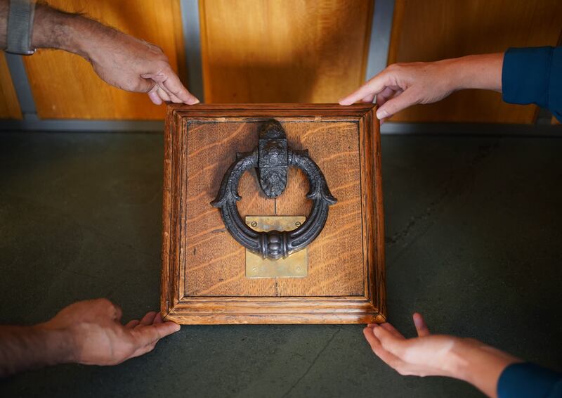 A door knocker taken from the door of Newgate Prison