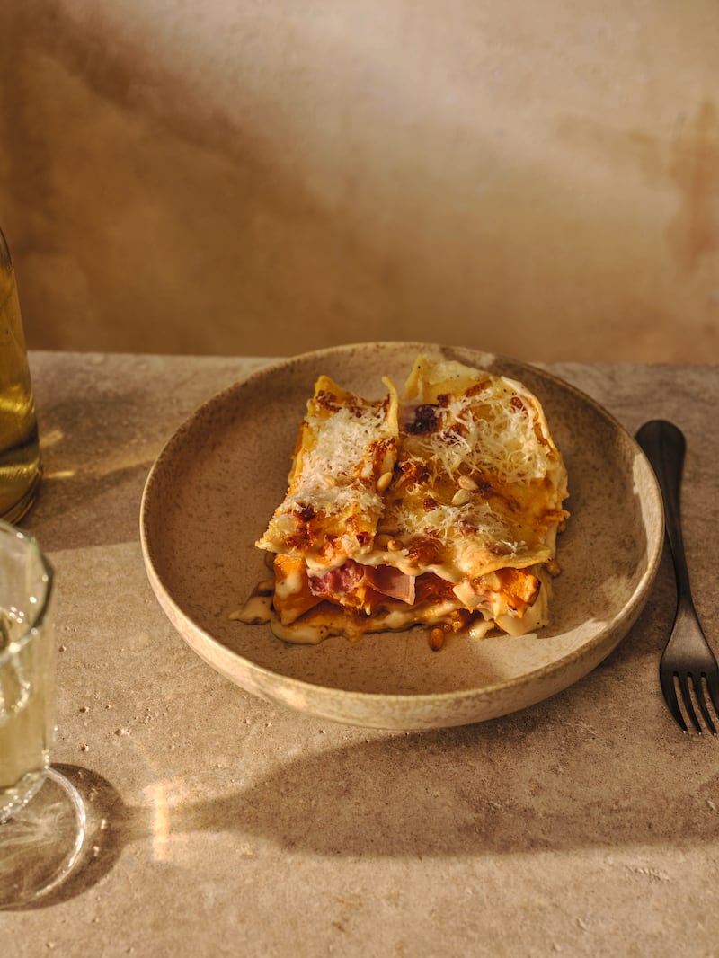 Gino D’Acampo’s roasted pumpkin lasagne recipe (Haarala Hamilton/PA)