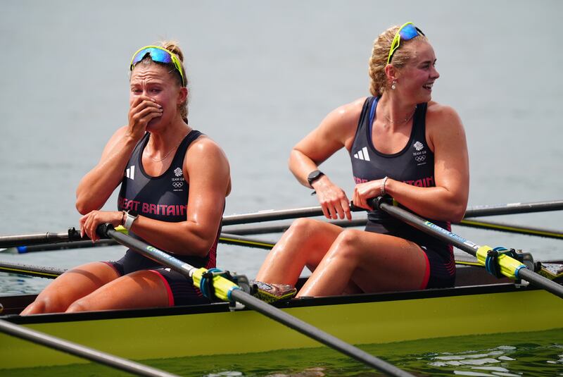 Family members of the Team GB rowing quartet said the race was ‘nail-biting’