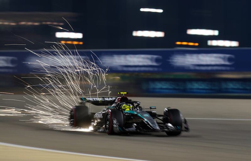 Hamilton will start in ninth in Sakhir Circuit on Saturday