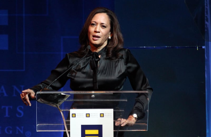 Kamala Harris has worn pussy-bow blouses throughout her campaign