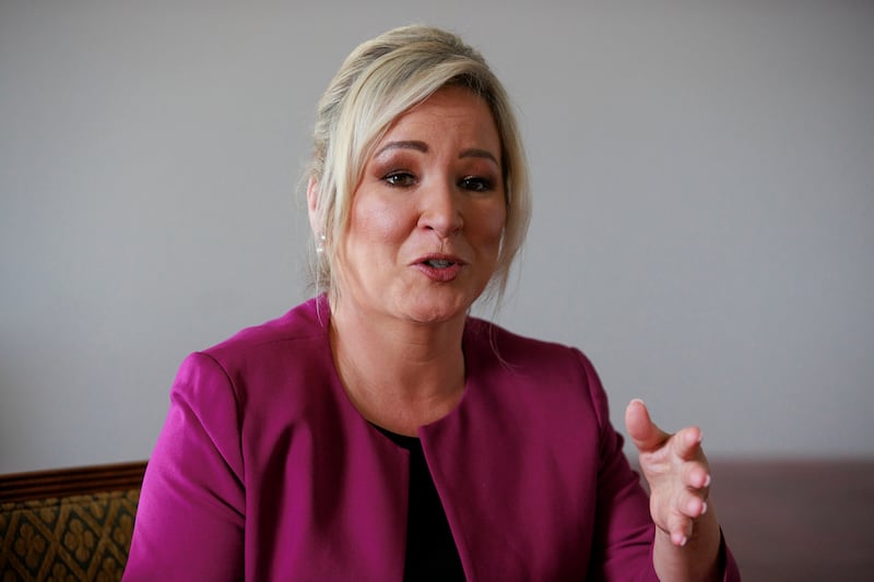 Michelle O’Neill, Vice President of Sinn Fein speaks with PA Media at Parliament Buildings at Stormont in Belfast. Picture date: Monday June 24, 2024. PA Photo. See PA story POLITICS Election SinnFein. Photo credit should read: Liam McBurney/PA Wire