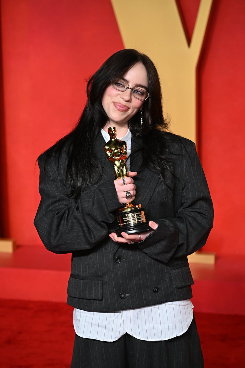 Billie Eilish attending the Vanity Fair Oscars Party