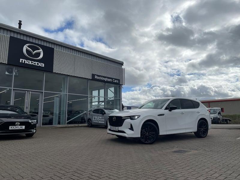 The Mazda’s first service at Rockingham Cars in Corby.