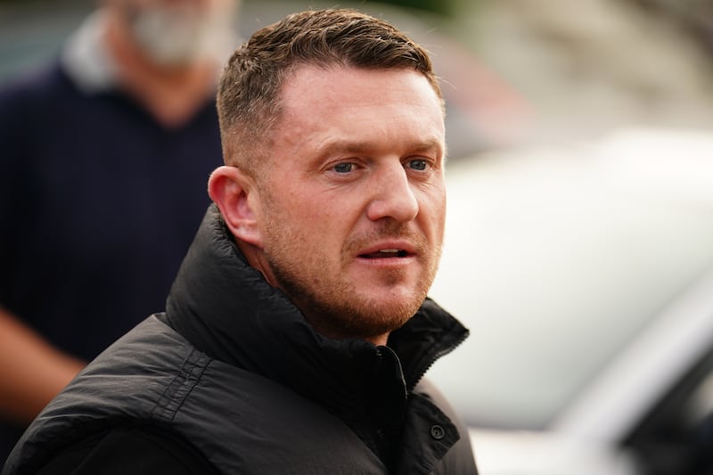 McIntyre shared content from a site named after far-right activist Tommy Robinson