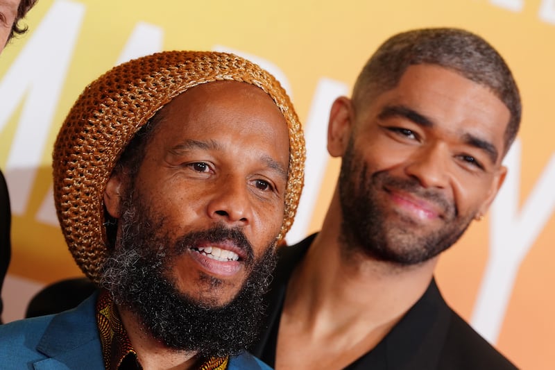 Ziggy Marley and Kingsley Ben-Adir at the UK premiere of Bob Marley: One Love