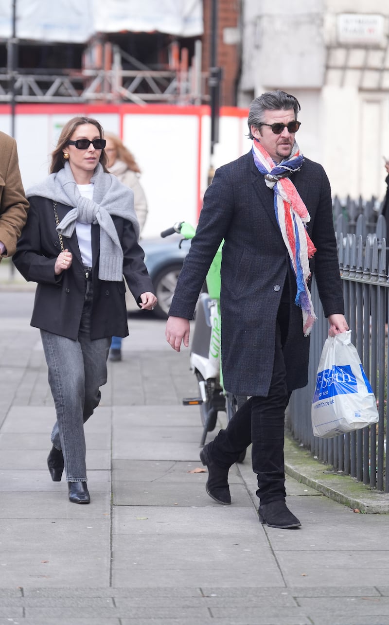 Joey Barton and his wife Georgia Barton arrive at court