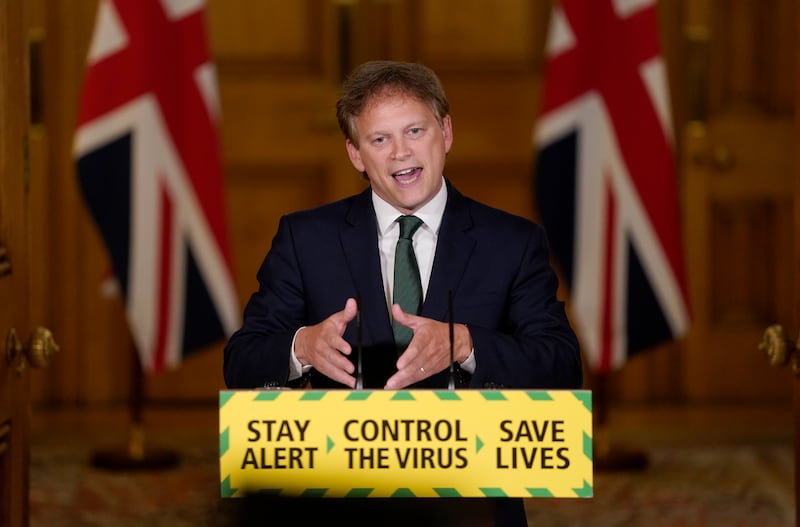 Grant Shapps was transport secretary during the pandemic