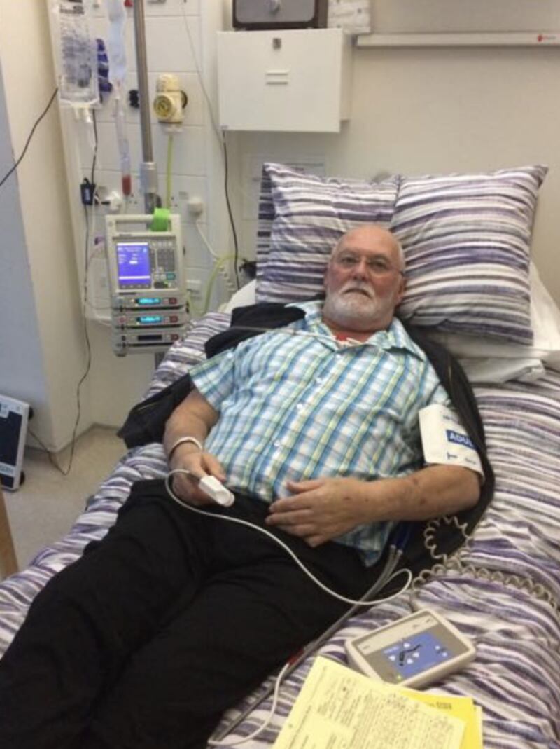 Frank Goodman was told that without a stem cell transplant he would die within six months (handout/NHSBT)