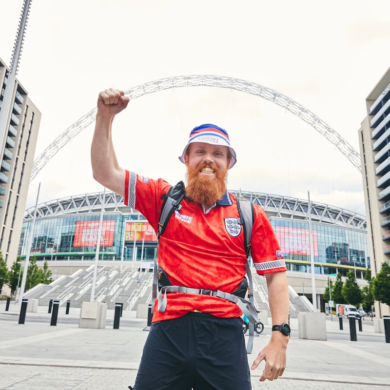 Russ Cook, nicknamed Hardest Geezer, will be running to Germany to ‘support the boys’ in England’s Euro 2024 campaign