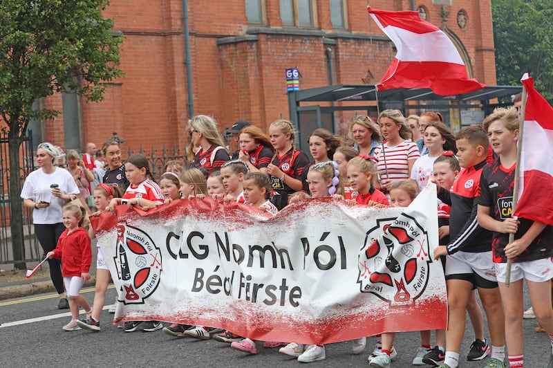 The Carnival Feile take place on the Falls Road in West Belfast on Saturday.
PICTURE COLM LENAGHAN