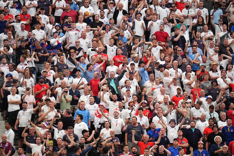 England fans jeered the players at full time
