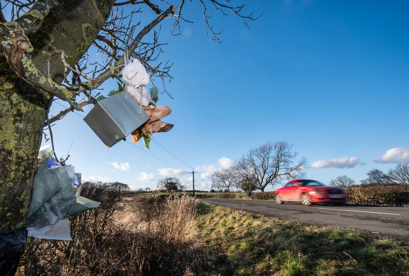 The black Seat Ibiza was travelling on Bramley Lane, near the village of West Bretton, when it left the road and crashed at about 8.30pm on Friday