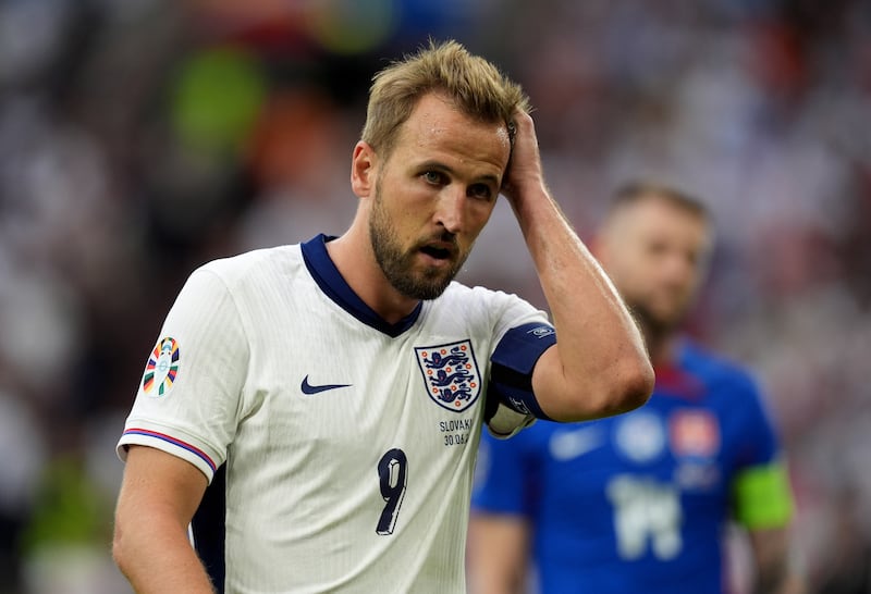 England’s Harry Kane during the last-16 match against Slovakia