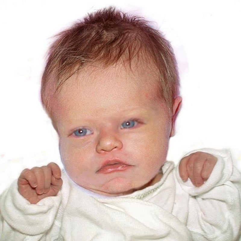 A computer image of what baby Carrie might have looked like