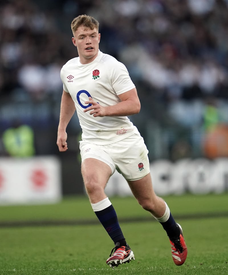 Fin Smith provides fly-half cover on the bench for England