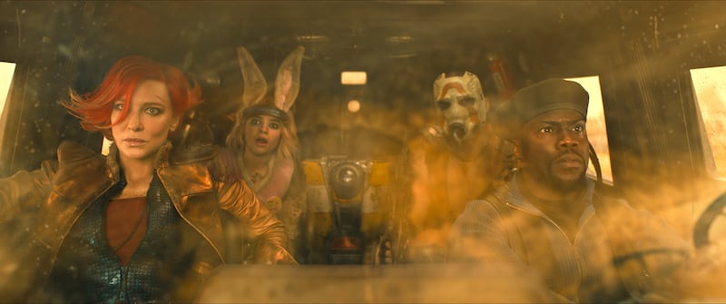 Cate Blanchett as Lilith, Ariana Greenblatt as Tiny Tina, Florian Munteanu as Krieg, and Kevin Hart as Roland