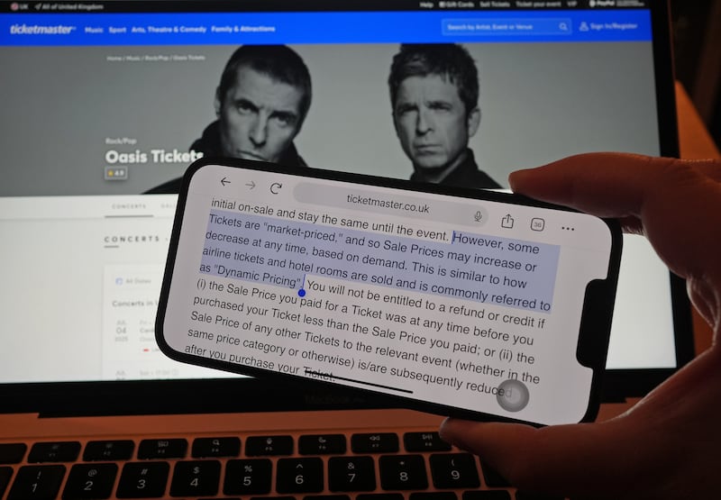 The consultation is also set to look at the issue of dynamic pricing, which resulted in Oasis fans watching the price of some standard tickets more than double