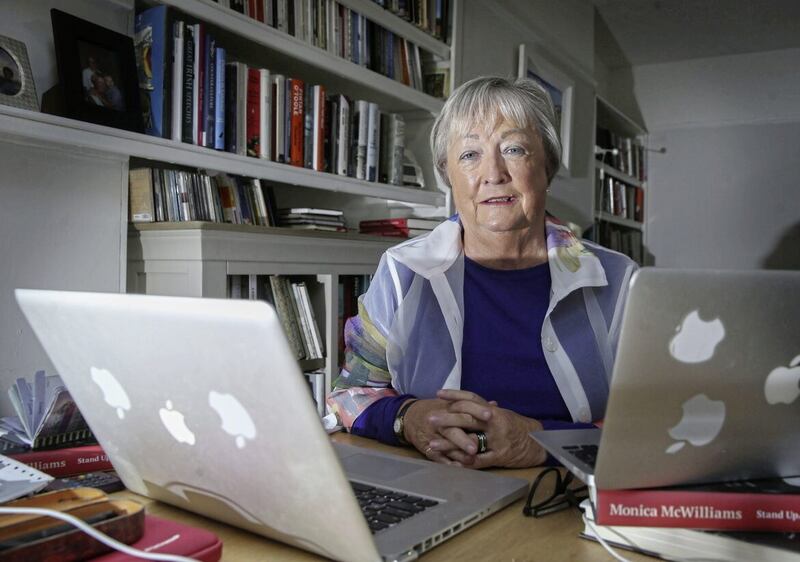 Northern Ireland peace campaigner Monica McWilliams is to receive a honorary doctorate from Dublin City University next month. Picture by Hugh Russell 