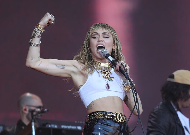 Miley Cyrus won two Grammys earlier this year