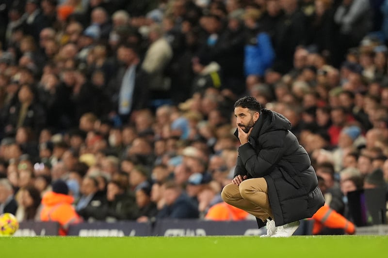 Ruben Amorim cut a frustrated figure on the touchline for much of the contest before the late twist in the plot