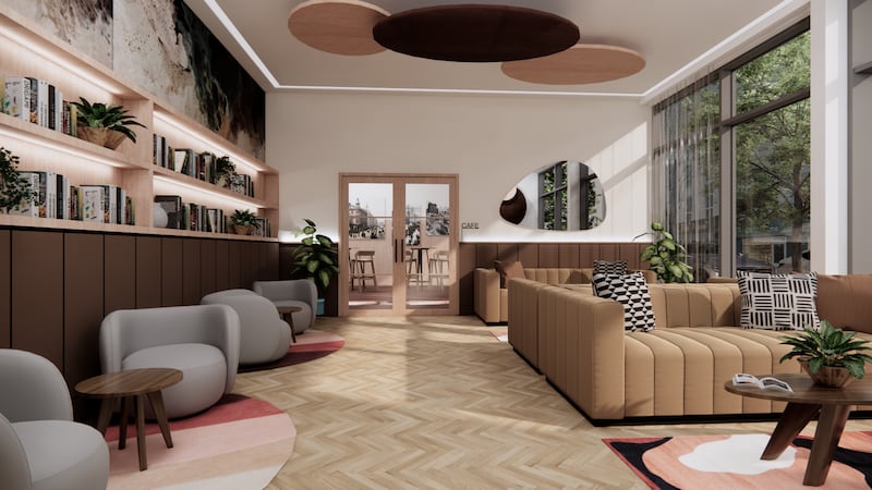 CGI showing how the interior of Sonder's new Dublin Road property will look when complete.