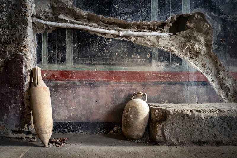 The private spa boasts a calidarium (Archaeological Park of Pompeii Press Office Via AP)