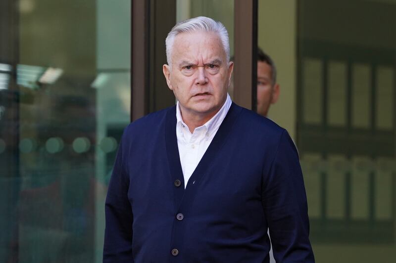 Former BBC broadcaster Huw Edwards leaves Westminster Magistrates’ Court