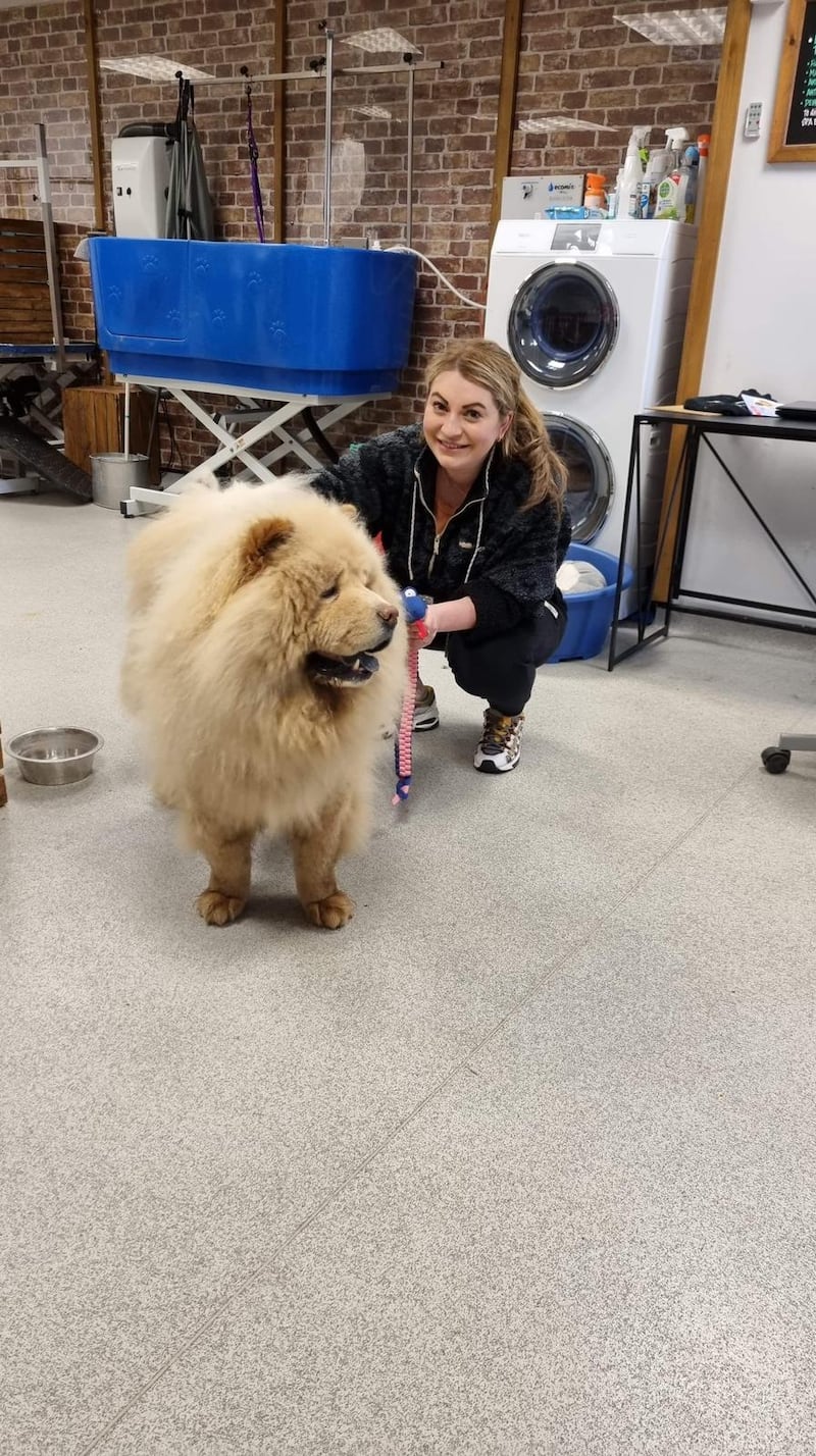 Ms Havard with her dog