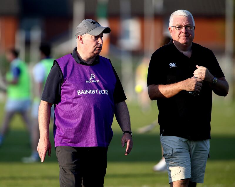 7/9/2024   St John's     manager    Mickey Johnston      in Saturday evenings game at Corrigan  Park   Picture  Seamus  Loughran