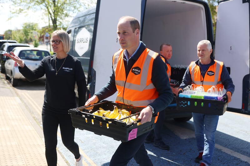 William delivering supplies from Surplus to Supper