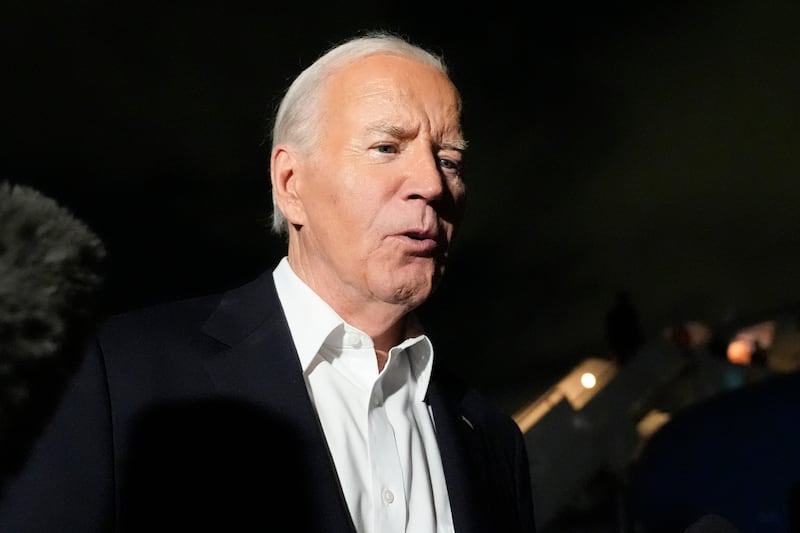 US President Joe Biden last week said he was ‘optimistic’ that an agreement could be reached (Stephanie Scarbrough/AP)