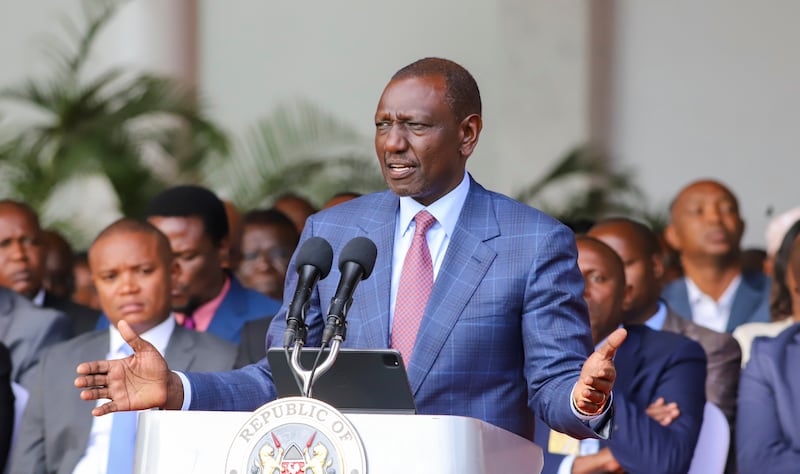 William Ruto has been embraced by the US as a welcome, stable partner in Africa (Patrick Ngugi/AP)