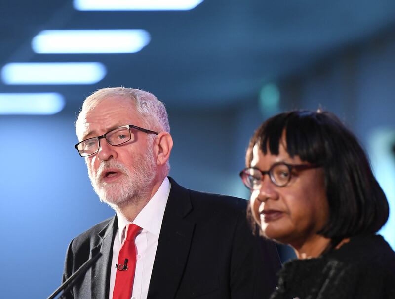 Diane Abbott was shadow home secretary during Jeremy Corbyn’s leadership of the Labour Party