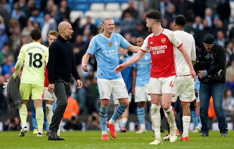 Haaland sparked anger at the end of the clash at the Etihad