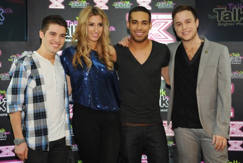  Joe McElderry, Stacey Soloman, Danyl Johnson and Olly Murs 