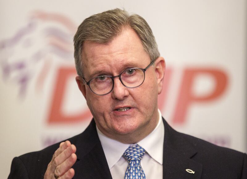 DUP leader Sir Jeffery Donaldson said social media posts were not a true account of what happened at a party meeting