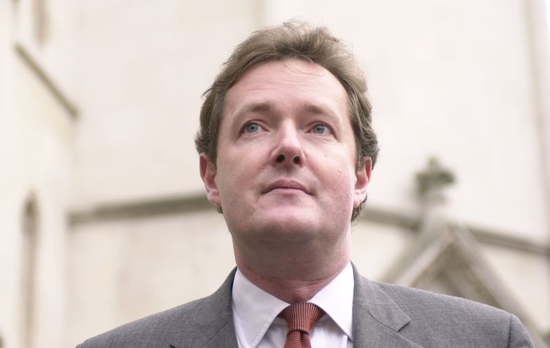 Piers Morgan in 2002 when he was editor of the Daily Mirror