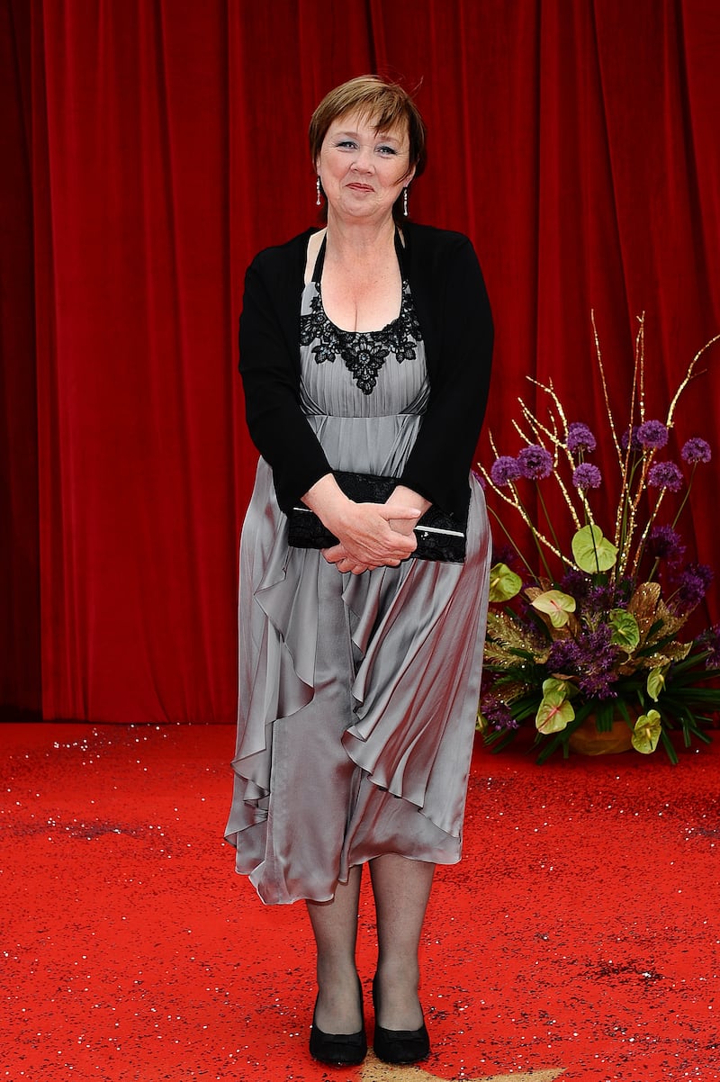 Pauline Quirke arriving for the 2011 British Soap Awards at Granada Studios, Manchester