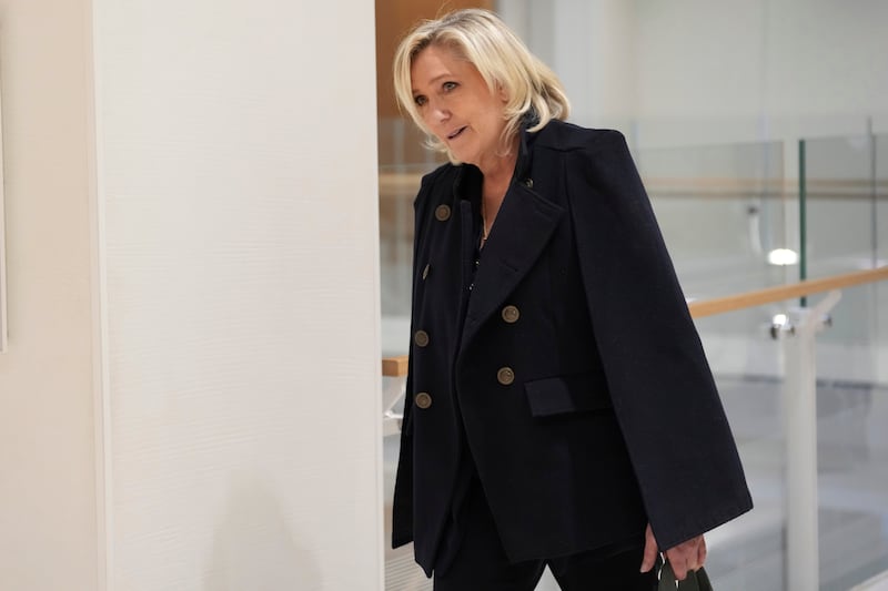 Le Pen could face 10 years in jail and a one million euro fine, if convicted (AP)