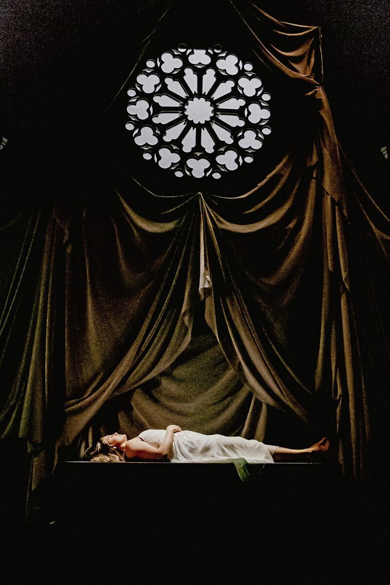Emma Dougan as Juliet in Romeo and Juliet at the Lyric Theatre. Picture by Carrie Davenport 