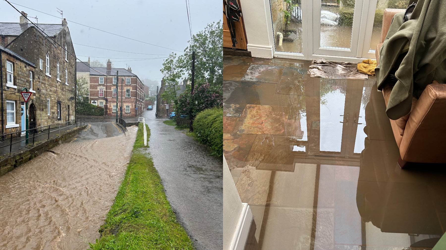 Flooding in Loftus on Wednesday