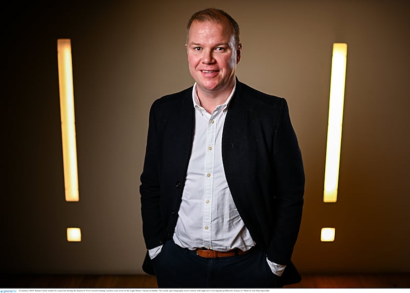 Ronan Clarke stands for a portrait during the launch of TG4's award-winning Laochra Gael series at the Light House Cinema in Dublin. The Gaelic sport biography series returns with eight new GAA legends profiled for Season 23. Photo by Seb Daly/Sportsfile